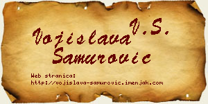 Vojislava Samurović vizit kartica